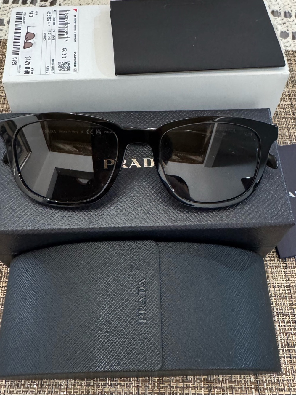Prada polorized Black Sunglasses